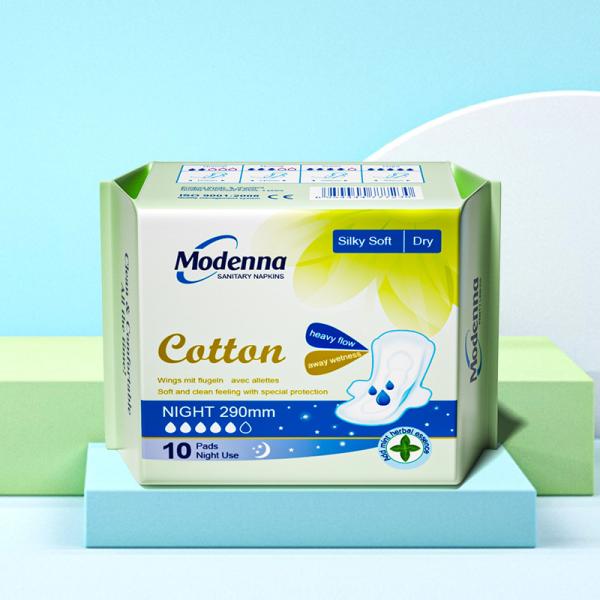 Thick Sanitary Napkin 100 Certified Girl Pads Cotton Organic Female Pad For