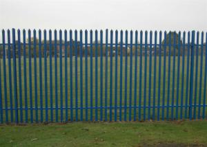 China 50mmx50mm Low Carbon Steel Palisade Fencing W Type Security For Residential wholesale
