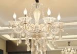 360 Degree Beam Angle 950*900mm Indoor E14 Screw Crystal Candle Chandelier