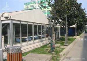 China Waterproof Transparent Glass Walls Clear Span Tent Marquee UV Resistant wholesale