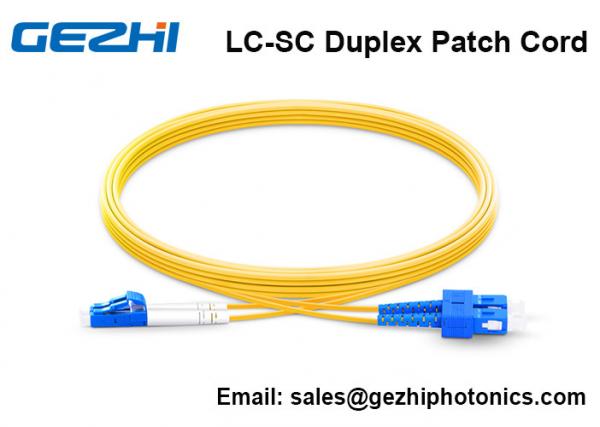 Quality OS2 9/125 Patch Cord Accessories , SM Duplex FTTH Jumper Cord 30 Meter Length for sale