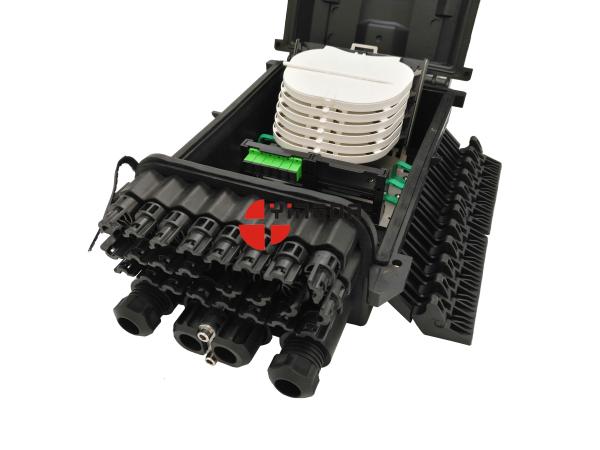 24 Ports 96 Cores PP Drop Cable IP68 Wall Mounted Fiber Optic Junction Box