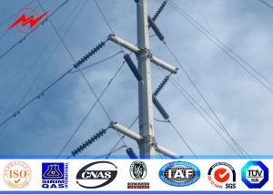 China 836kg Load Weight Galvanized Steel Pole With Rung Clip 11M Q345 Material wholesale