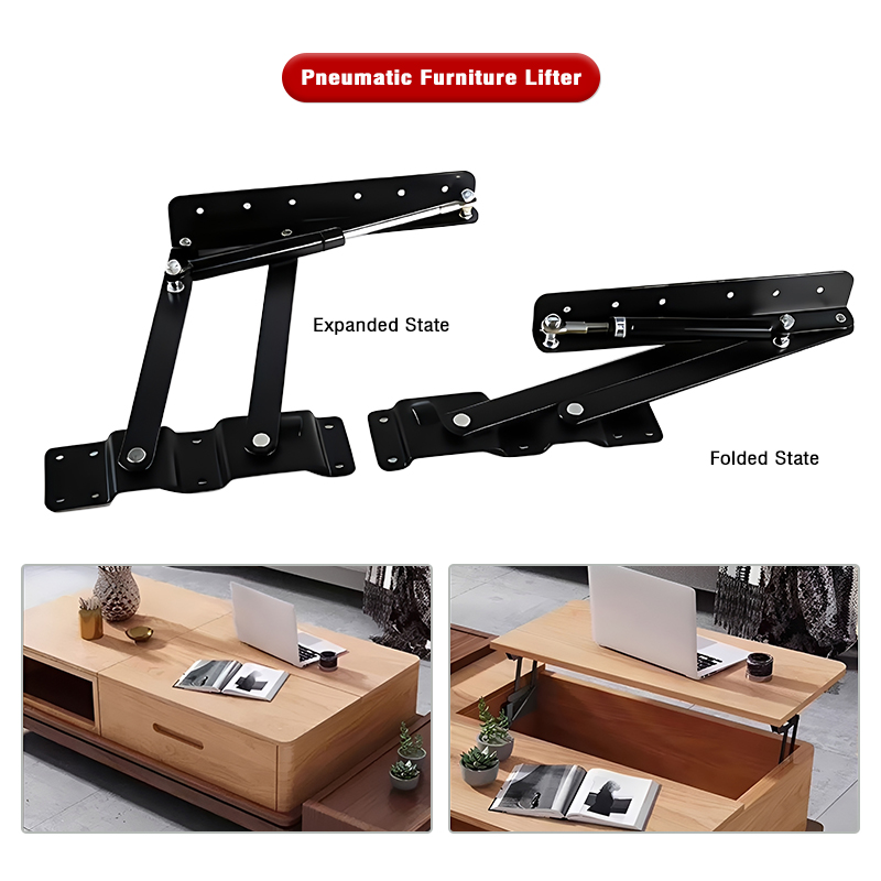 Multifunctional Hinge Lifting Support Foldable Storage Hydraulic Buffer Lifting Bracket for Coffee Table & Desktop