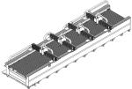 Unrolling Laser Cutting Machine Hypcut/Cypcut Control System Fiber Laser 3/380V