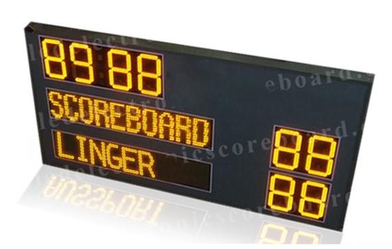 P12mm Pixel Module Team Name LED Horsepolo Scoreboard with Digits in Yellow