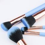 Perfect Contour Makeup Brush Set 10Pcs Soft Synthetic Bristles Wooden Handle