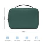 Zippered Polyester Makeup Storage Bag With Brush Holder