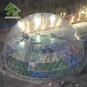 China Transparent Big Dome Tent Outdoor Diameter 30m Galvanised Steel Frame wholesale
