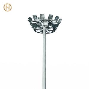 China Stadium Galvanized High Mast Pole for Sports Field Lighting 25M 28M 36M 40M Height wholesale