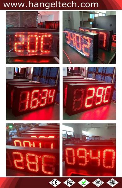 Outdoor LED Time Temperature Displays