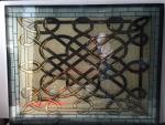Custom Glass Door Inserts Large Triple Glazed Antique Leaded Glass Transom
