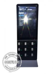 China Standing  LCD Touch Screen Kiosk 43 Inch With Mobile Phone Charging Station wholesale