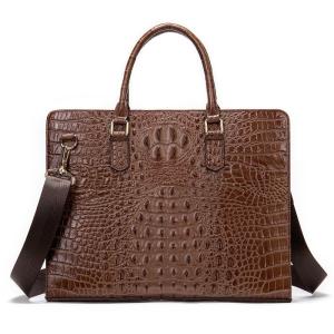 China Leather Briefcase Messenger Waterproof Travel Business Duffle Bags for Men BRB08 wholesale