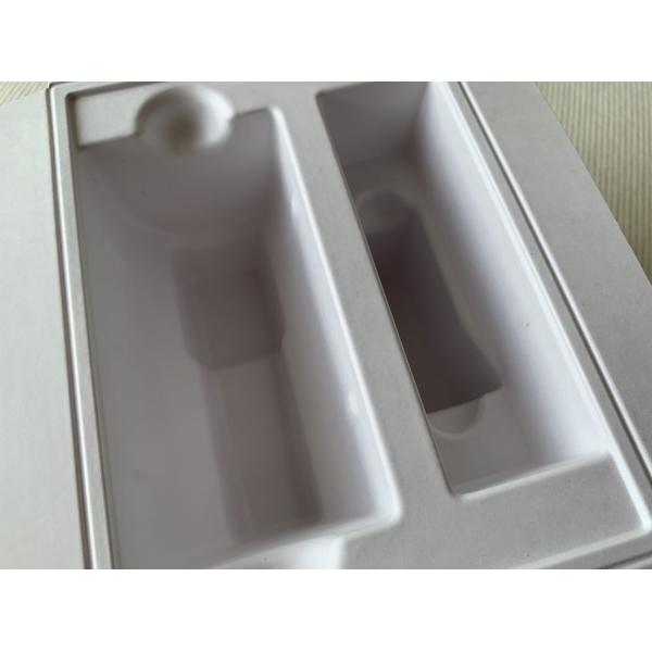 80mm Custom Low Volume Molded Pulp Packaging Virgin Fibers Thermoformed