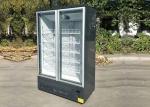 Ventilated Upright Glass Door Freezer Digital Thermostat With Air Cooling
