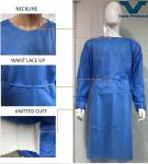 Strong SMS Fabric Surgical Gown Tear Resistant Isolation Gown En13795-2-2019
