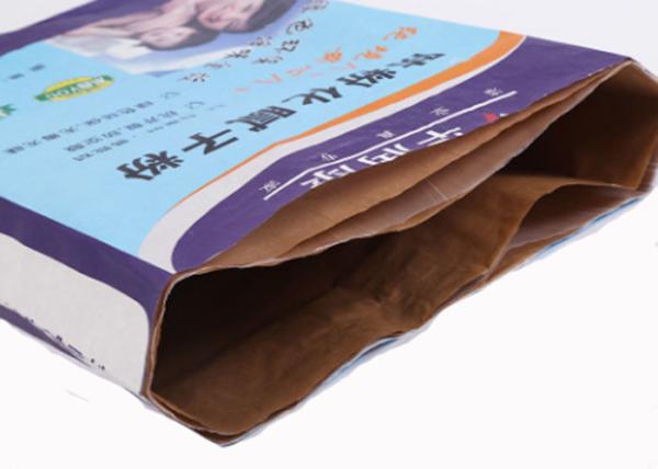 Spout Mouth Valve Paper Bags Flat Bottom Chemical Dairy Product Agricultural