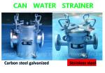100A carbon steel cold galvanizing seawater filter, carbon steel galvanized