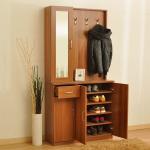 Fashionable Small MDF Shoe Cabinet / Waterproof Wooden Shoe Rack With Doors