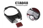 Headband Magnifier Lamp Magnifying Glasses Loupe 10 With 2 LED Light Visor