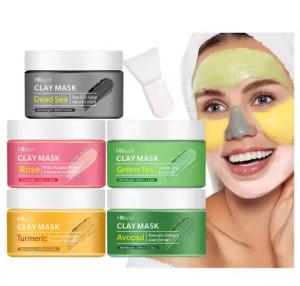 China Vitamin C Organic Rose Dead Sea Clay Mud Mask for Face and Body Deep Skin Cleanser Facial Black Mask Purifying wholesale