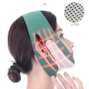 China Washable V Line Elastic Face Slimming Bandage Infrared Fabric Material wholesale