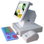 15” Touch Screen Restaurant POS Terminal , Cold Rolled Steel