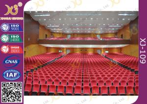 China Church Building Hall / Auditorium Chairs With Tablet For Drink East African Types wholesale