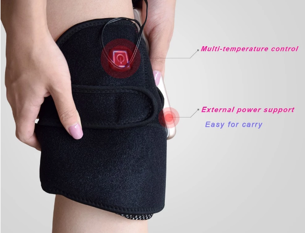 Health Therapy Thermal Electric Heated Knee Wrap For Knee Pain Protection