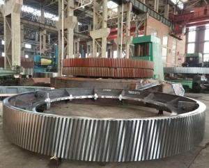 China 16m CNC Hobbing Machine Cutting Spur Rotary Kiln Girth Gear And Mill Girth Gear on sale