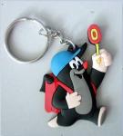 OEM UK Soft pvc key chains / rubber key holder / custom pvc keyring