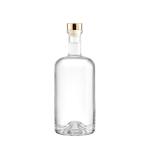 700 ml 750 ml Nordic Empty Rum Whisky Vodka Spirit Glass Liquor Bottle With Cork