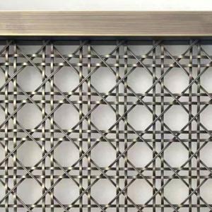 China Square Hole Shape Decorative Wire Mesh Grilles Eco Friendly 30m wholesale