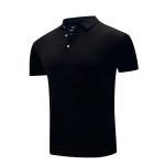 Bulk Sports Black Custom Work Polo Shirts Casual Loose Cut Promotional