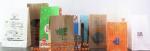 Logo Printed Grease Proof Foil Lined Brown Kraft Paper Bread Packaging Bag