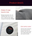 FCC ROHS Massage Head Pillow 60Hz Vibrating Pillow For Back Pain