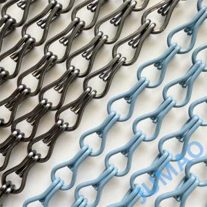China Aluminum Chains In Horizontal Or Vertical Panels 10mm*22mm Hook Size Heavy Duty wholesale