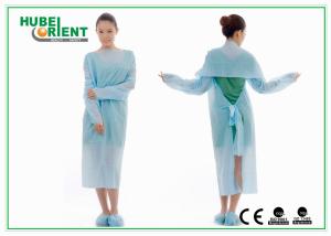 China OEM Fluid Repellent 45g/m2 Disposable Isolation Gowns Without Sleeves wholesale