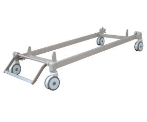 China Central Brake System Medical Grade Casters 6 Inch Aluminum Alloy wholesale