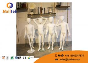 China FRP Fiberglass Mannequins , Full Body Gloss White Color Child Mannequin wholesale