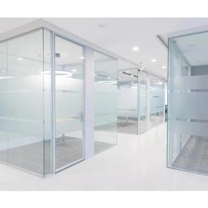 China Soundproofing Office Wall Divider Glass Wall Systems For Partition on sale