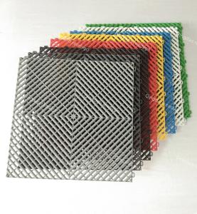 China Interlockable Polypropylene Garage Floor Tiles 400*400mm Garagetrac Flooring wholesale