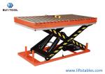 Electric Scissor Hydraulic Lift Table With Roller Conveyor Lift Table 2400x1500m