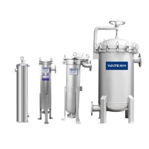 China Industrial Stainless Steel Liquid Solid Separator Multi Bag Filter Housing For Farms wholesale