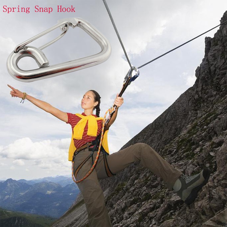 Stainless Steel SS316 Mirror Polish Egg Type Snap Hook for Industrial Applications