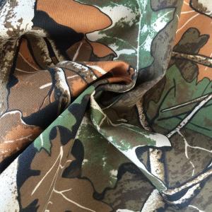 China TC Twill Camouflage Fabric Custom Printed Design For Hunting Coat wholesale