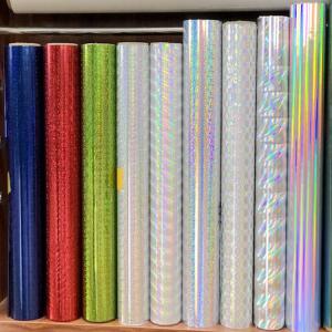 China Transparent Self Adhesive Holographic Film Roll Soft Hardness For Laser Printer wholesale