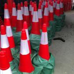 PE Plastic Road Cone For Highway Traffic Safety In Eye-Catching Orange