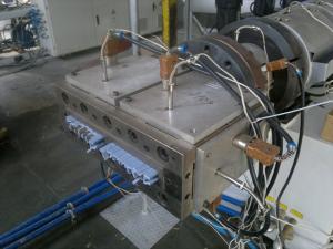 China High Precision WPC Extrusion Line Plastic Automatic 300 Series For Hollow Decking wholesale